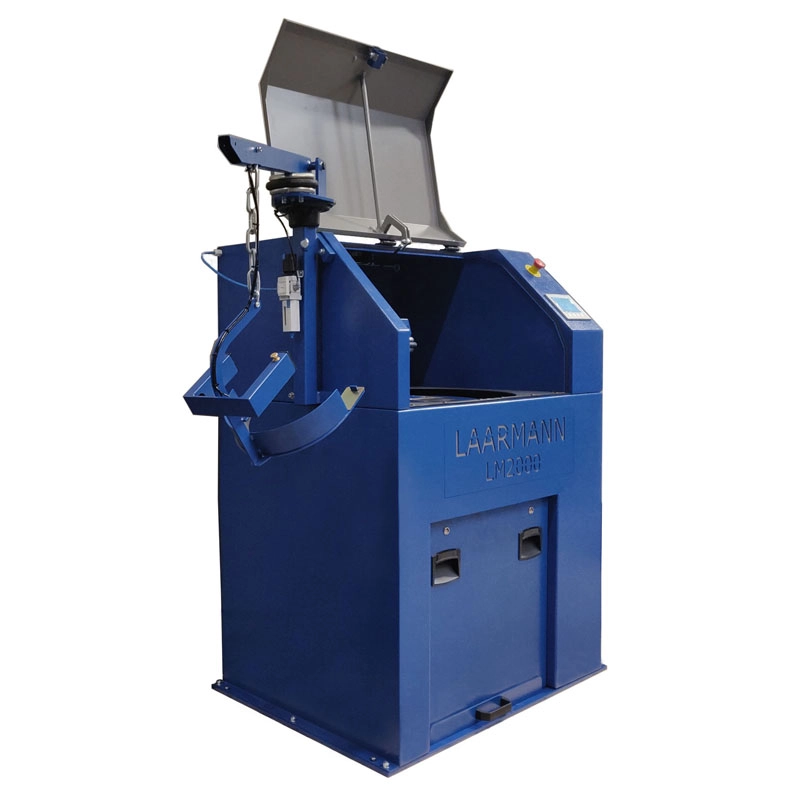 LM2000 Ring Mill with bowl lifting device LM2000 Pulveriser Ring Mill equipped with a bowl lifting device for safer handling